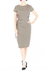 Japanese Shippo Elsa Wrap Dress - Bamboo