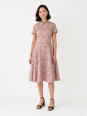 Legacy Lotus Batik Cheongsam - Olive
