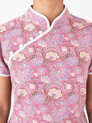 Legacy Lotus Batik Cheongsam - Pink