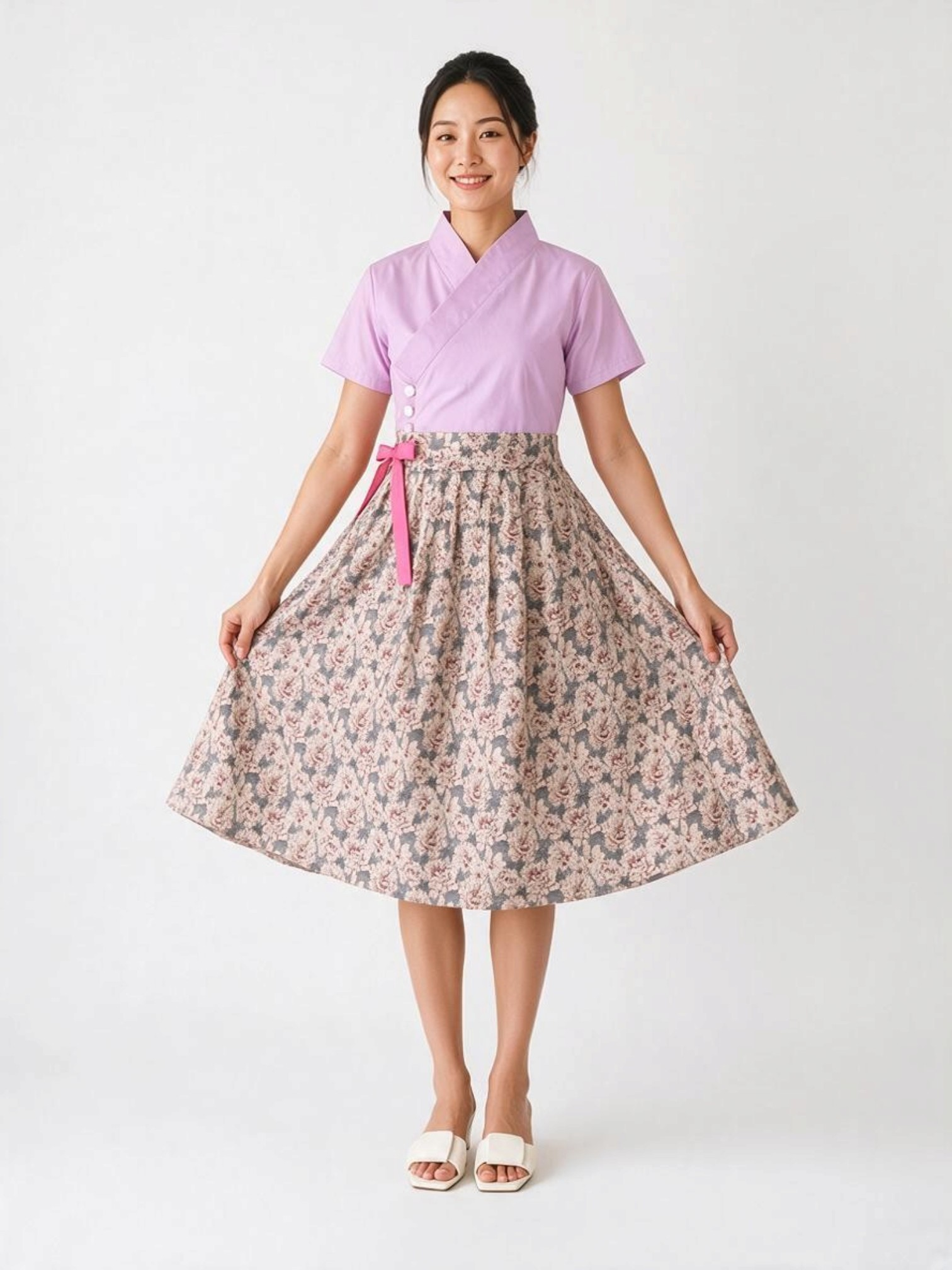 Poetic French Hanbok