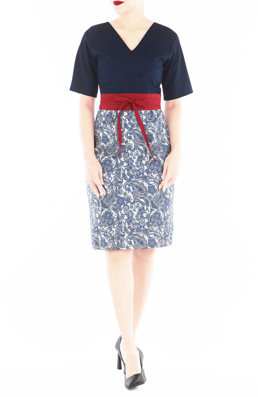 Polished Paisley Diane Dress