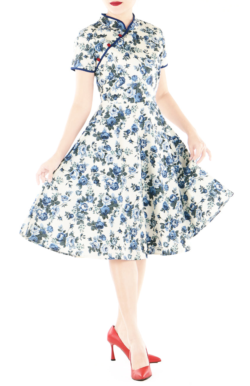 Porcelain Chinoiserie Cheongsam