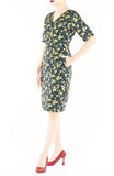 Roses in Sunshine Diane Dress