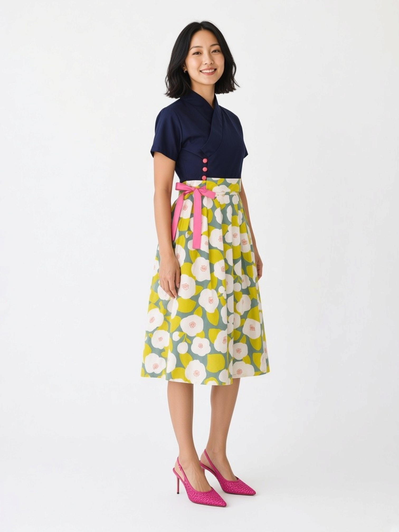 Scandinavian Spring Poppy Hanbok
