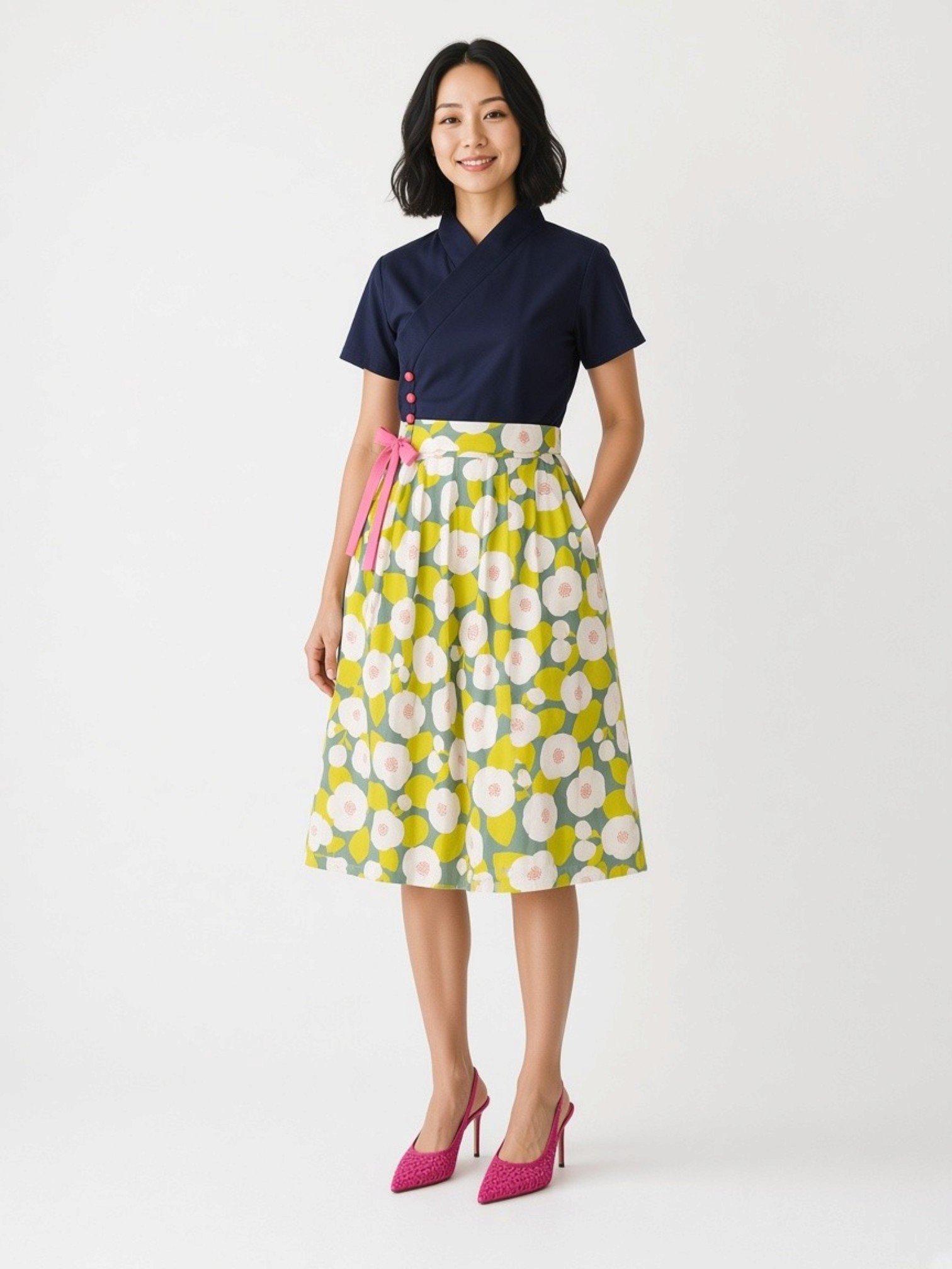 Scandinavian Spring Poppy Hanbok