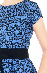 Svelte Sapphire Flare Tea Dress