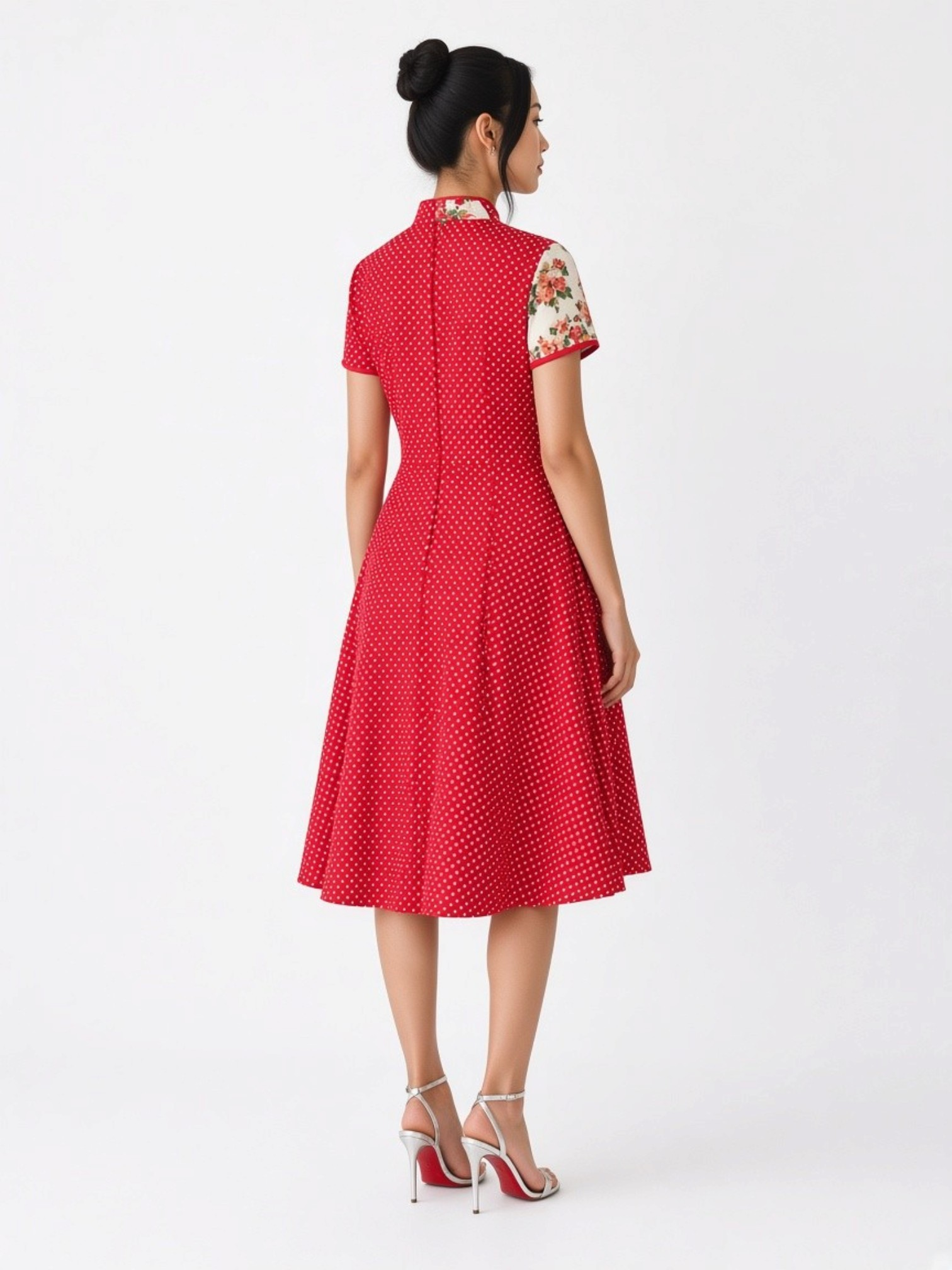The Kindled Rose Cheongsam - Ruby