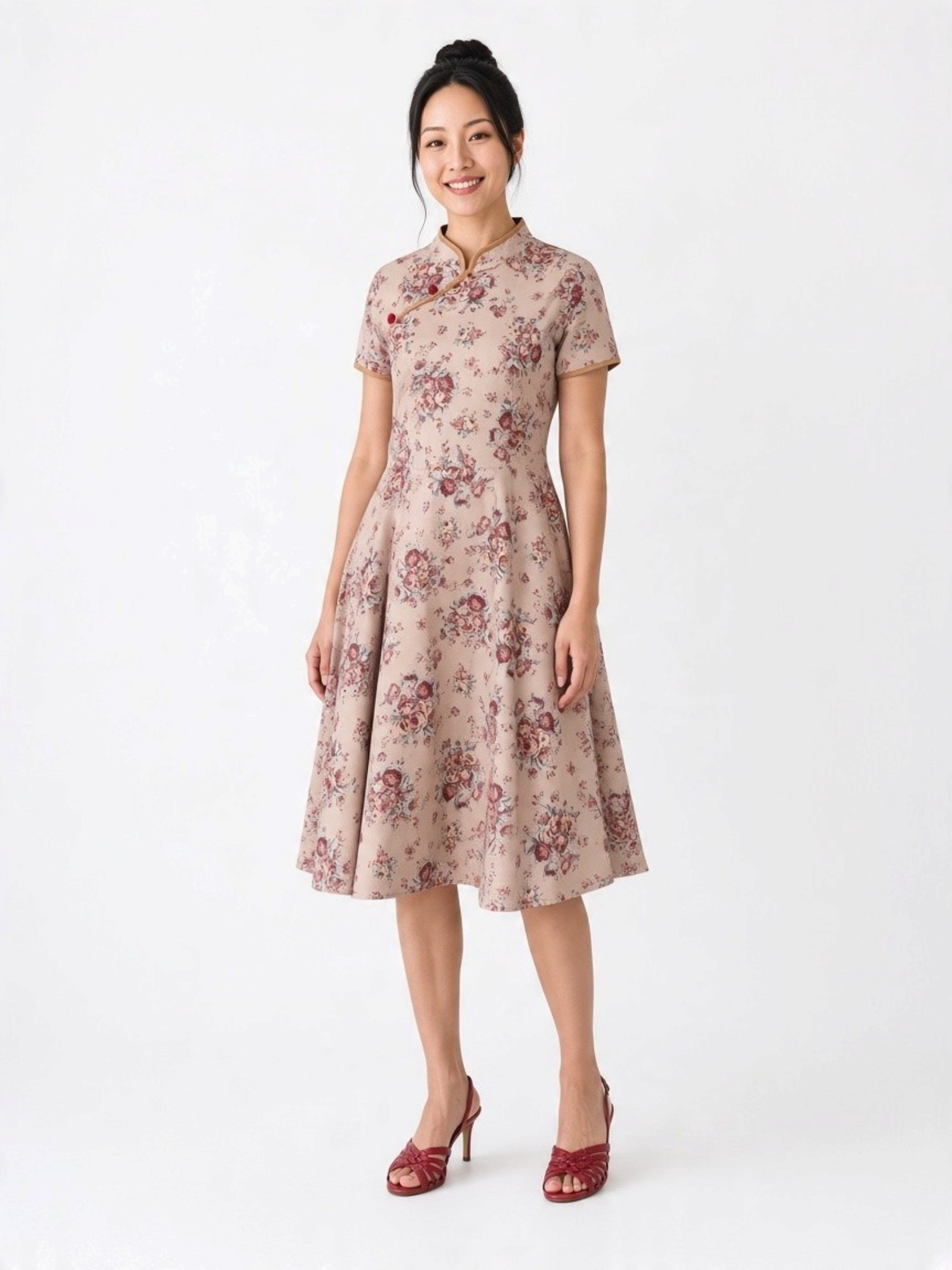 The Vintage Kowloon Rose Cheongsam