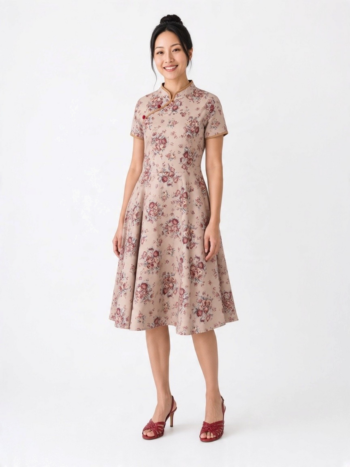 The Vintage Kowloon Rose Cheongsam