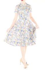 The Winter Celestine Cheongsam with Pearl Buttons