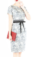 Angelique Toile Jeane Dress - Dove Grey