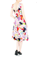Artful Acknowledgement Flare Midi Dress