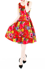 Artful Endeavor Flare Midi Dress