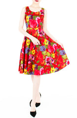 Artful Endeavor Flare Midi Dress