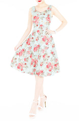 Blossoms Up Flare Midi Dress