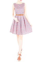 Bohemian Marrakech Getaway Flare Dress - Rose Pink