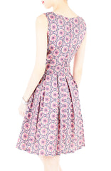 Bohemian Marrakech Getaway Flare Dress - Rose Pink