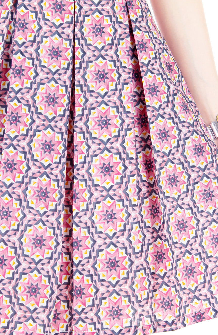 Bohemian Marrakech Getaway Flare Dress - Rose Pink