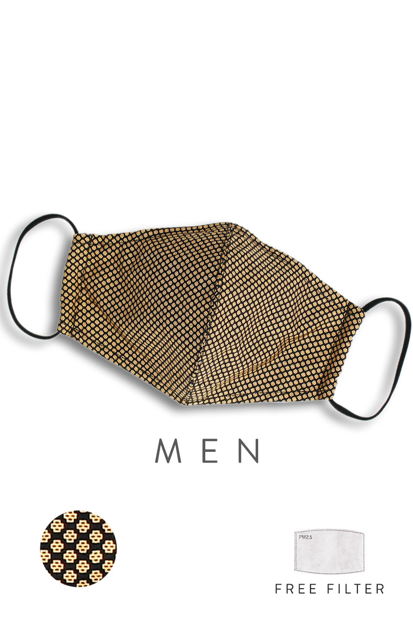 CHIVALRY Honeycomb Pure Cotton Face Mask - Bronze