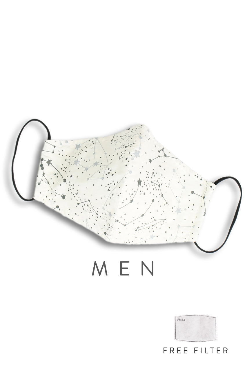 CHIVALRY Moonlight Galaxy Pure Cotton Face Mask - Milky Way