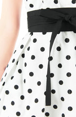 Charming Polka Dots Anna Shirtdress - White
