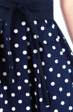 Charming Polka Dots Anna Shirtdress - Midnight Blue