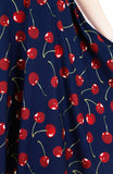 Cherry, Cherry Lips Flare Midi Dress