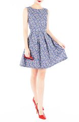 Christmas Winter Posy Flare Dress