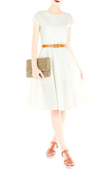 Classic Weekender Flare Tea Dress - Vanilla