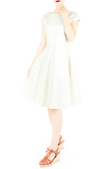 Classic Weekender Flare Tea Dress - Vanilla