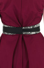 Contemporary Obi Belt - White Chantilly