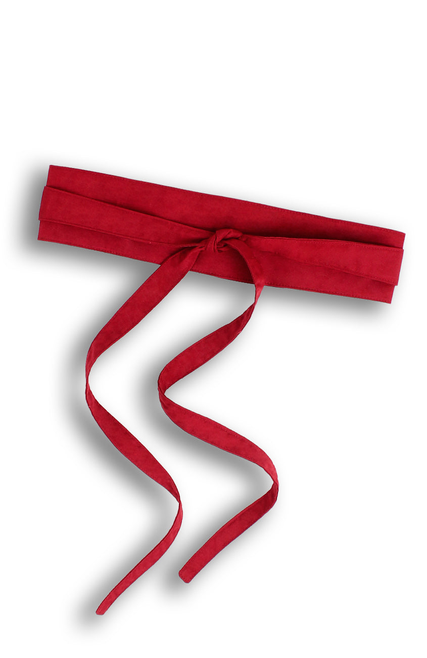 Contemporary Obi Belt - Imperial Burgundy