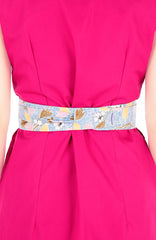 Contemporary Obi Belt - Winter Sakura