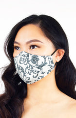Dame of Renaissance Pure Cotton Face Mask - Earl Grey