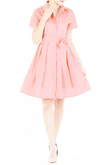 Darling Dots Anna Shirtdress - Peach Pink