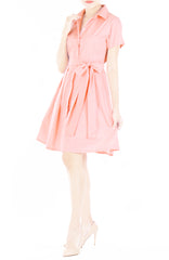 Darling Dots Anna Shirtdress - Peach Pink