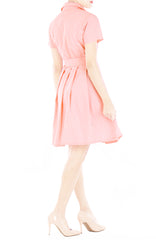 Darling Dots Anna Shirtdress - Peach Pink