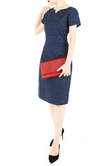 Darling Dots Jeane Dress - Midnight Blue