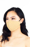 Darling Dots Pure Cotton Face Mask - French Khaki