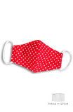 Darling Dots Pure Cotton Face Mask - Red Minnie