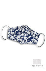 Debonair Duchess Pure Cotton Face Mask - Royal Blue