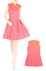 Delightful Dancing Dots Cheongsam Dress