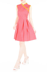 Delightful Dancing Dots Cheongsam Dress