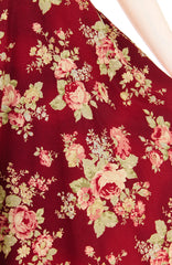 Embolden Age in Sangria Red Flare Midi Dress