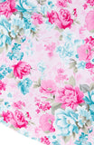 Enchanting Blooms Flare Midi Dress - Pink