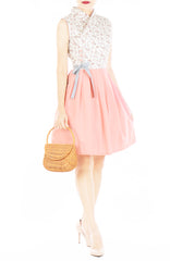 Endearing Peach Camellia Hanbok