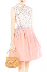 Endearing Peach Camellia Hanbok