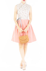 Endearing Peach Camellia Hanbok