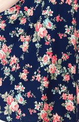 English Rose High Tea Flare Midi Dress