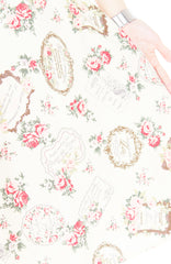 English Parfum de Roses Flare Midi Dress